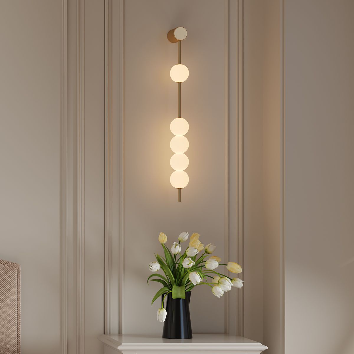 Art Deco Pearl Wall Light 4 Art Deco Pearl Wall Light - Image 4