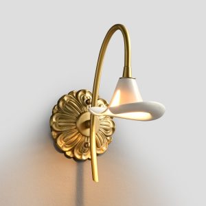 Flower Shaped Ceramic Wall Light
