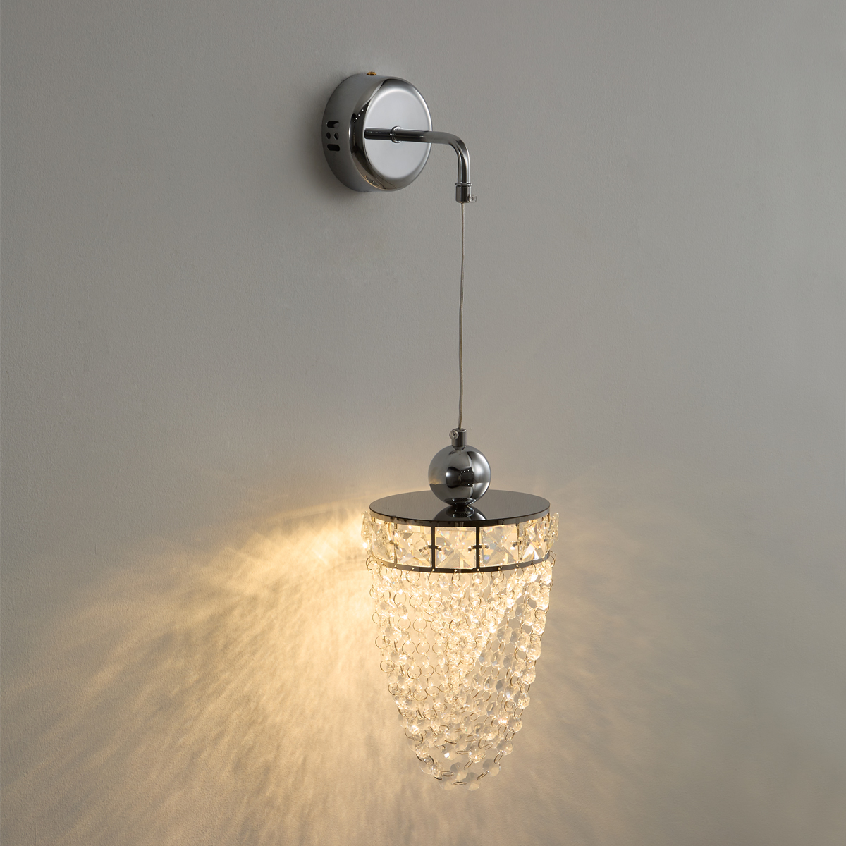 cascading crystal wall lamp 2 cascading crystal wall lamp - Image 2