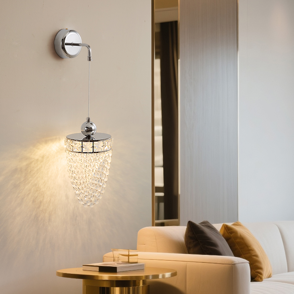 cascading crystal wall lamp 5 cascading crystal wall lamp - Image 5