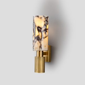 Art Deco Brass Wall Sconce