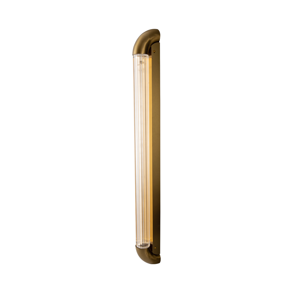 Art Deco Wall Light with Linear Striped Glass Shade 3 Art Deco Wall Light with Linear Striped Glass Shade - Image 3