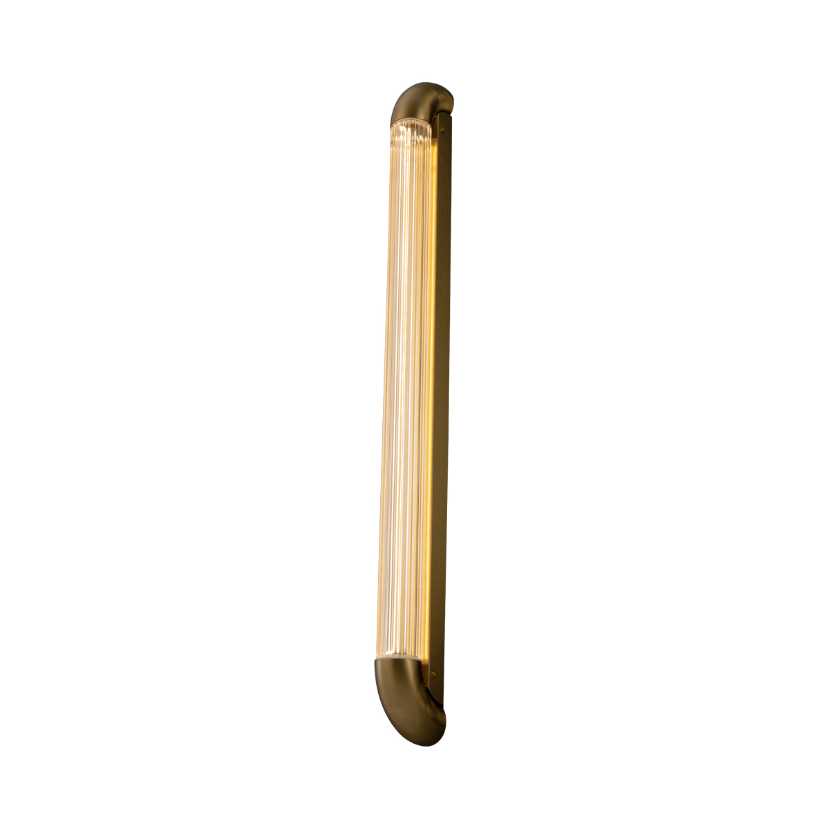Art Deco Wall Light with Linear Striped Glass Shade 4 Art Deco Wall Light with Linear Striped Glass Shade - Image 4