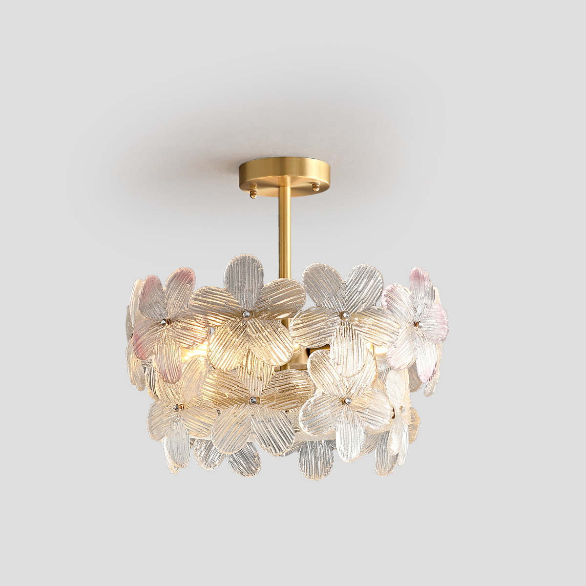Blossoming Elegance: Modern Luxury Flush Mount Flower Chandelier 2 Blossoming Elegance: Modern Luxury Flush Mount Flower Chandelier - Image 2