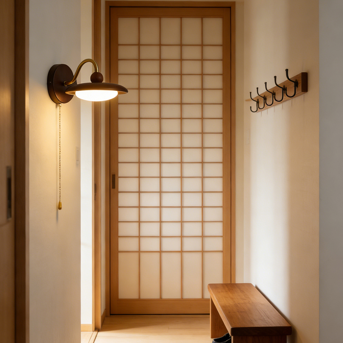 Ambient Wall Lamp: Wood, Soft Gold, and a Gentle Light 7 Ambient Wall Lamp: Wood, Soft Gold, and a Gentle Light - Image 7